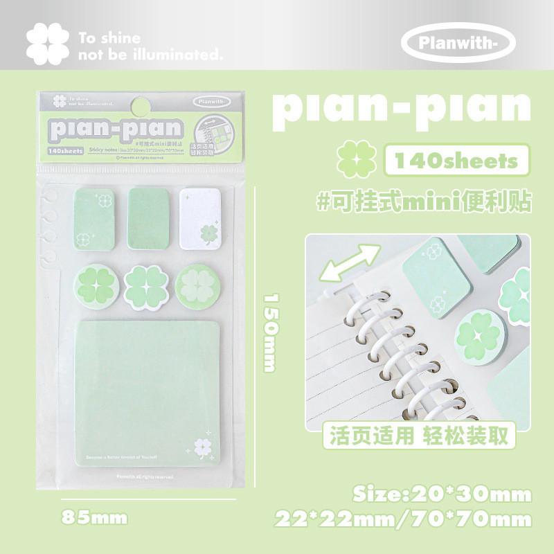 Can Hang Loose-Leaf Notes Key Mark Multi-Function Portable Note Mark Stickers Handbook Base Learning Reading Message Notes