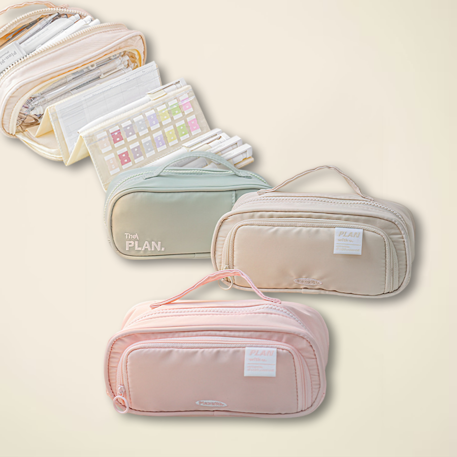 Foldable Scroll-Style Stationery Bag