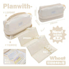 Foldable Scroll-Style Stationery Bag