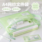 Planwith Clover A4 Dual-Pocket Mesh Document Bag