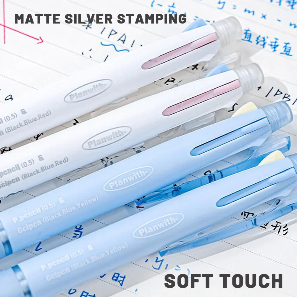 Planwith Multifunctional Module Multicolor Pen 3 & 1 Three-Color