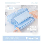 Foldable Scroll-Style Stationery Bag