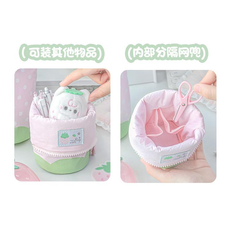 Strawberry Vertical Pencil Case