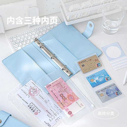 22 Pages Save Deposit Loose-leaf Book Three Types Inner Pages Family ID Storage Book Passbook Bill Loose-leaf Book