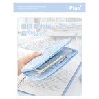 Planwith Flat-Lay "Pancake" Mesh Pencil Case