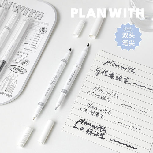 5-Piece Set Multifunctional Writing Pen Set Simple Multifunctional Learning Black/Red Pen Student Gel Pen