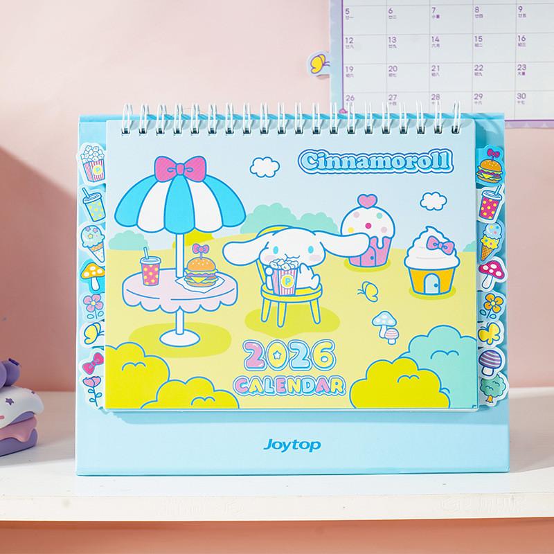 2026 Genuine Sanrio Desk Calendar Desktop Weekly Planner Desk Calendar Cartoon Cute Girl Heart Calendar Calendar Des