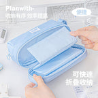 Foldable Scroll-Style Stationery Bag