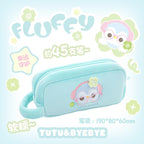 Tutu&Byebye Fluffy Clover Plush Pencil Case