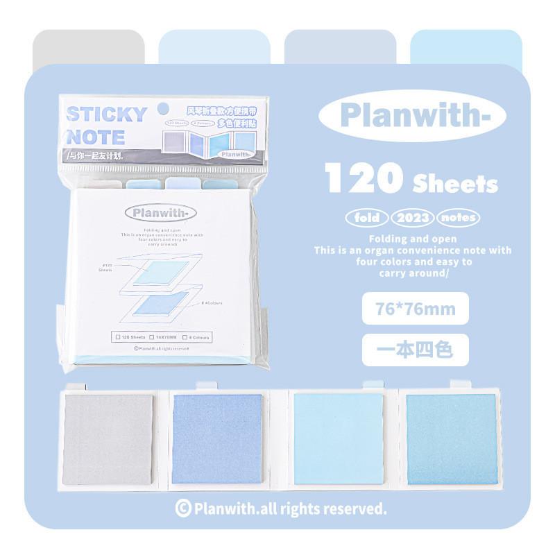 120 Sheets Stacked Organ-Style Post-It Notes Color Sticky Student Notes Memo Post-It Notes Tear-Off Postgraduate Postgraduate Postgra