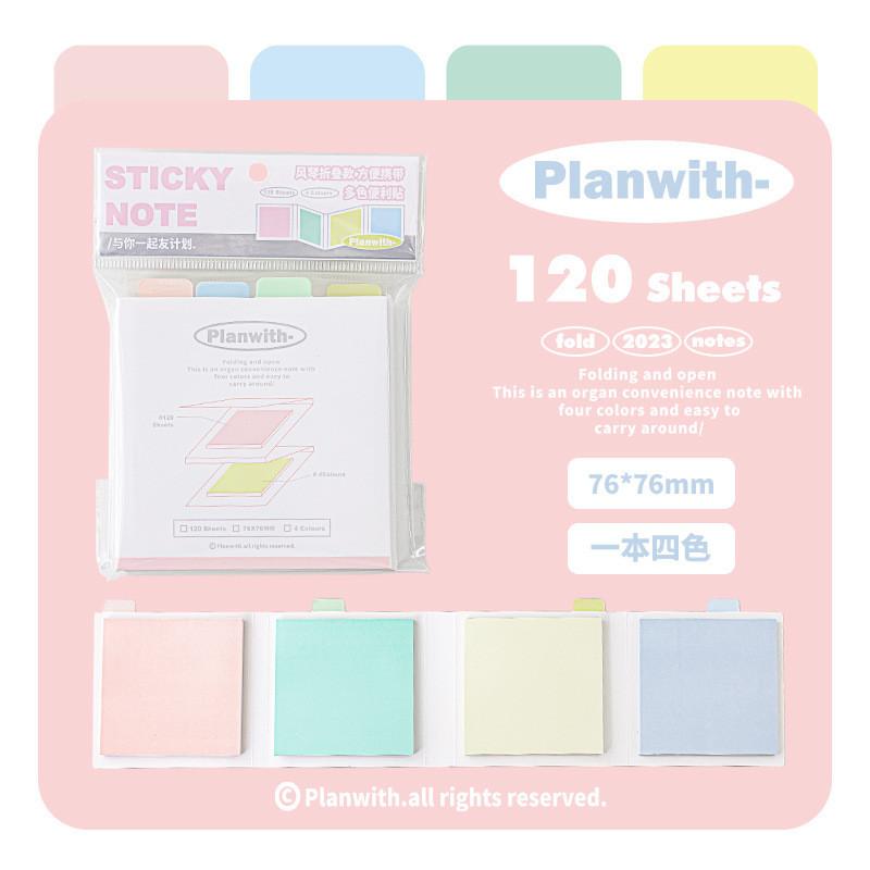120 Sheets Stacked Organ-Style Post-It Notes Color Sticky Student Notes Memo Post-It Notes Tear-Off Postgraduate Postgraduate Postgra