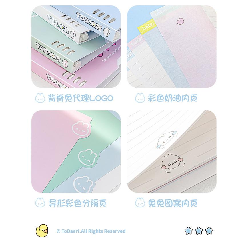 40 Sheets Rabbit Agent Transfer Loose-leaf Book Student B5 Loose-leaf Book Key Notebook Portable Notebook