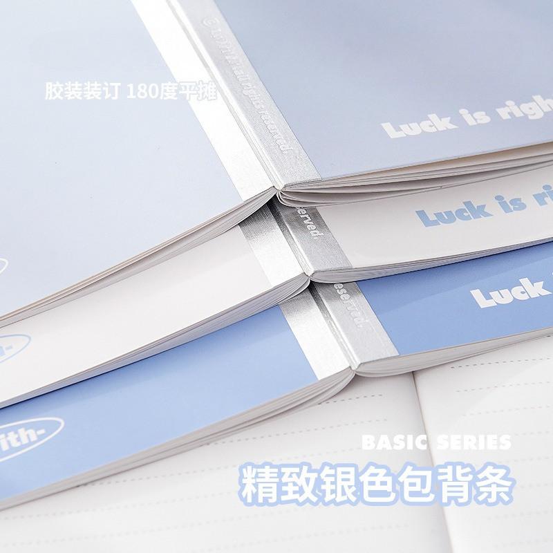 3 Books Pack Basic Bag Back Notebook Simple Color Matching Notebook Glue Pack Back Notebook Set Student Notes Office Glue Binding Notebook
