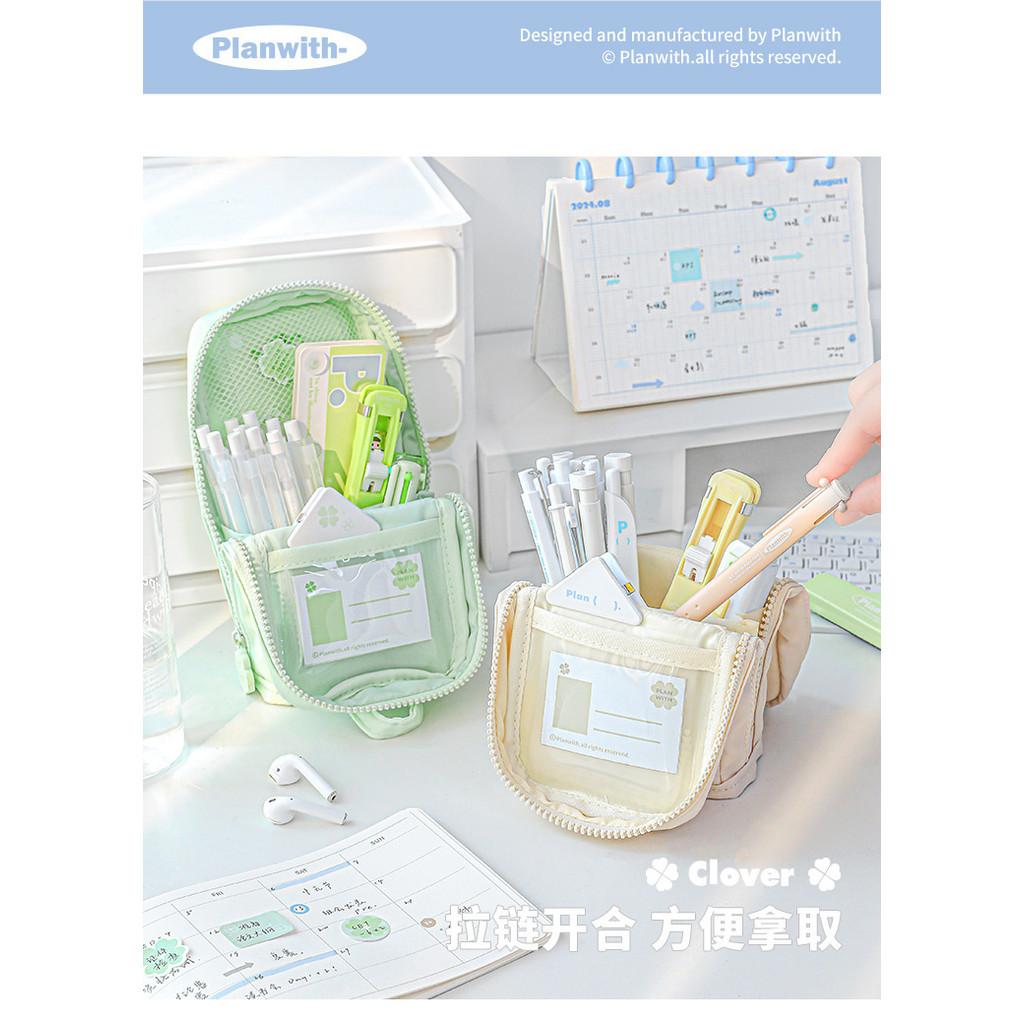 Planwith Clover Foldable Stand-Up Pencil Case