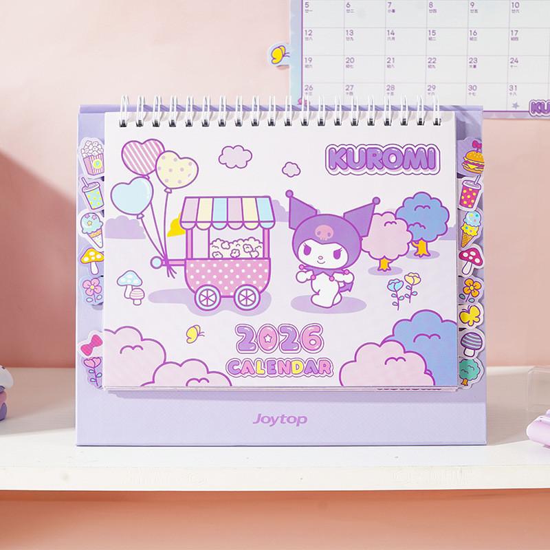 2026 Genuine Sanrio Desk Calendar Desktop Weekly Planner Desk Calendar Cartoon Cute Girl Heart Calendar Calendar Des