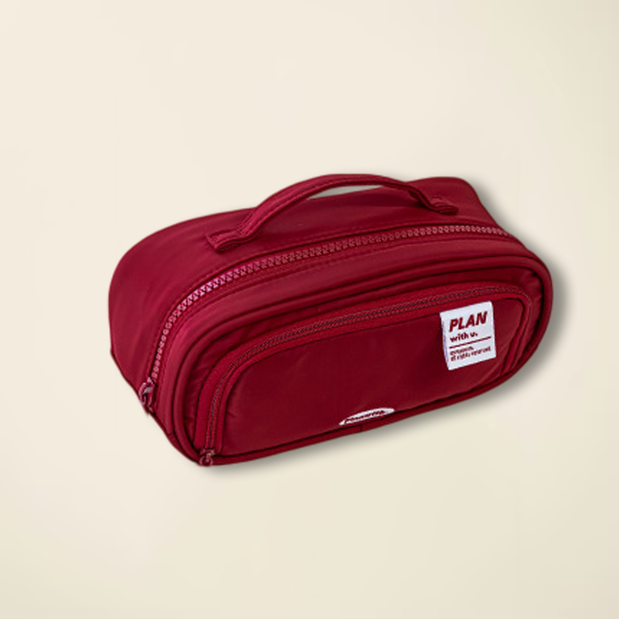 Foldable Scroll-Style Stationery Bag