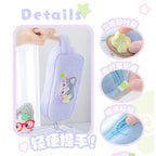 Tutu&Byebye Fluffy Clover Plush Pencil Case