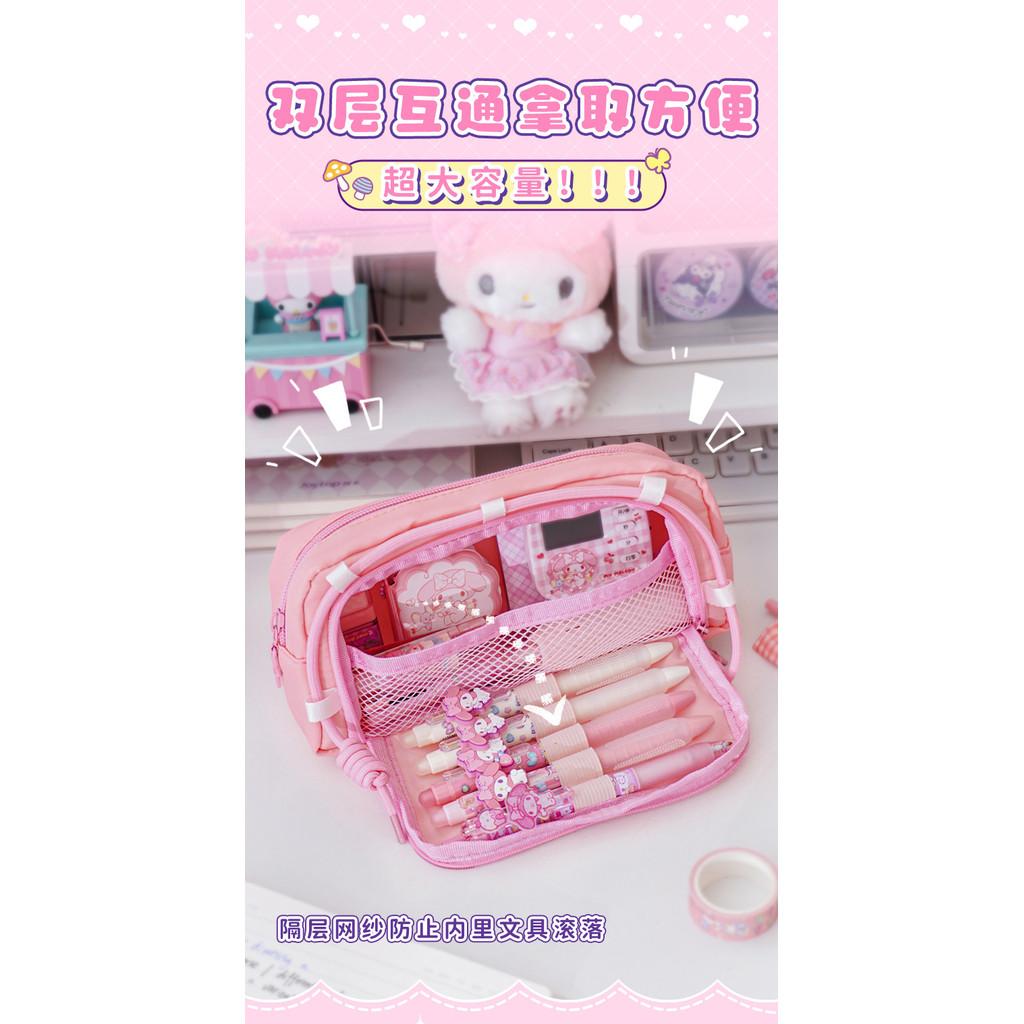 Sanrio High-value Pencil Bag Large-capacity Pencil Case Stationery Bag Student New Cartoon Stationery Storage Bag