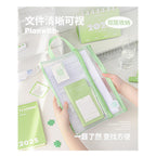 Planwith Clover A4 Dual-Pocket Mesh Document Bag
