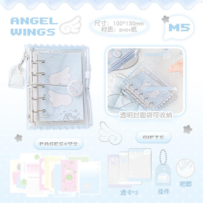 72 Sheets Candy Dress Up Pain Bag M5 Handbook ins Small Size Loose-leaf Book Student diy Mini Book