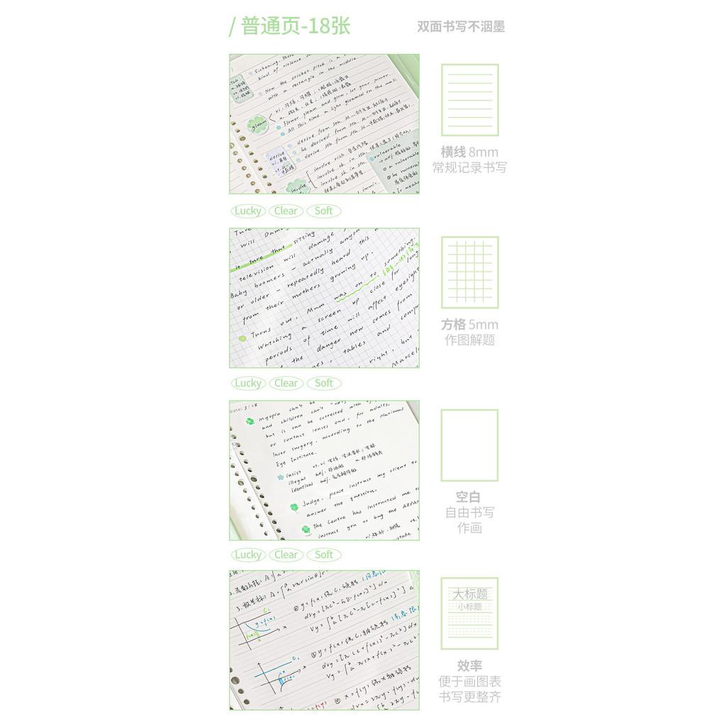 Planwith Clover Flexible B5 Ring Binder Soft Cover Mixed Page Notebook