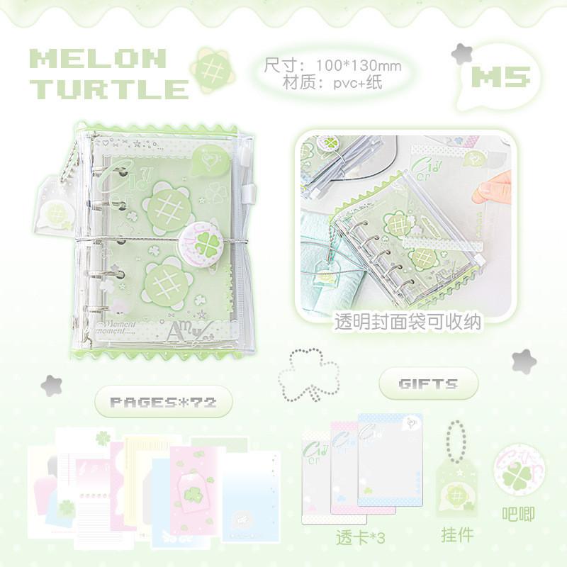 72 Sheets Candy Dress Up Pain Bag M5 Handbook ins Small Size Loose-leaf Book Student diy Mini Book