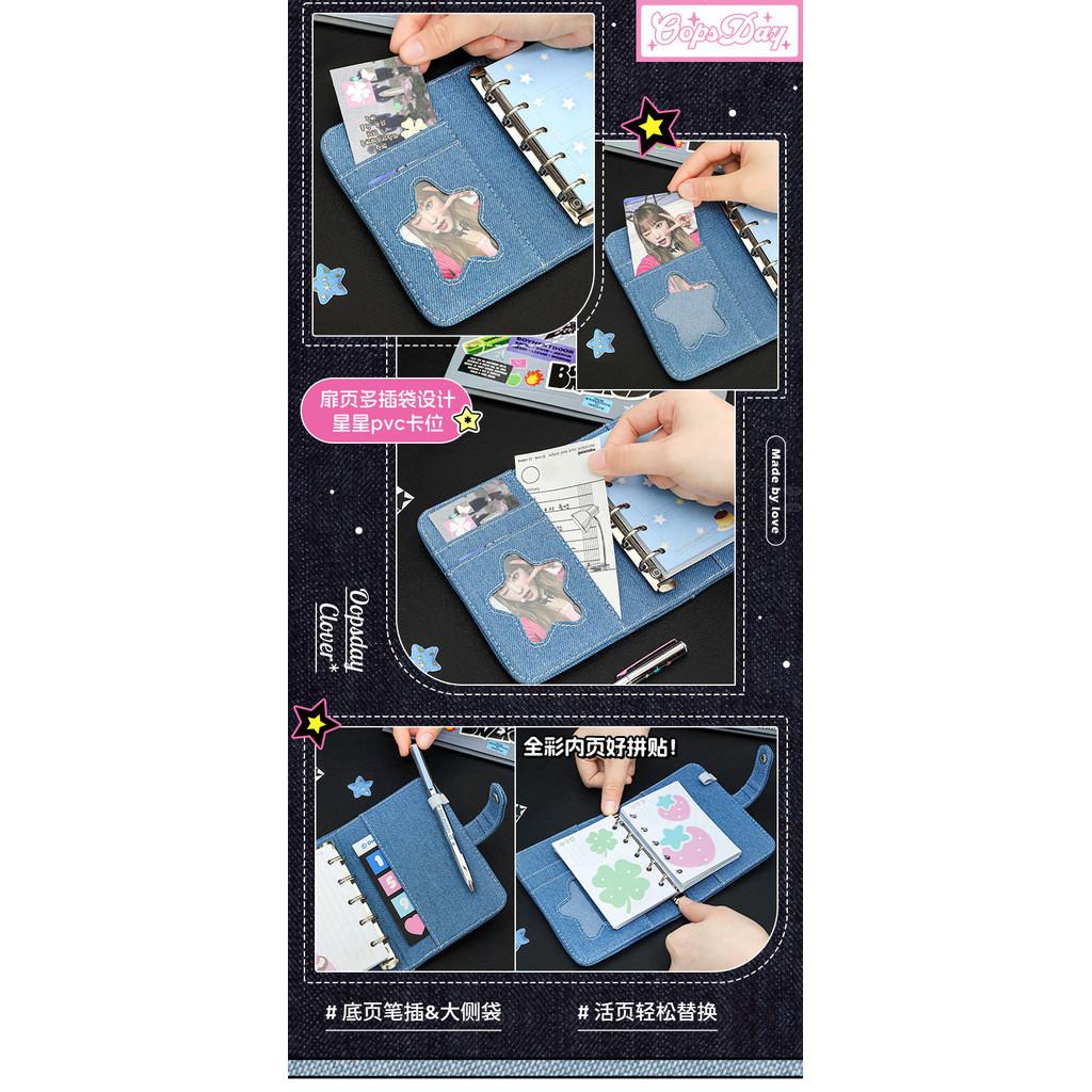 OOPSDAY Clover Vintage Denim M5 Binder