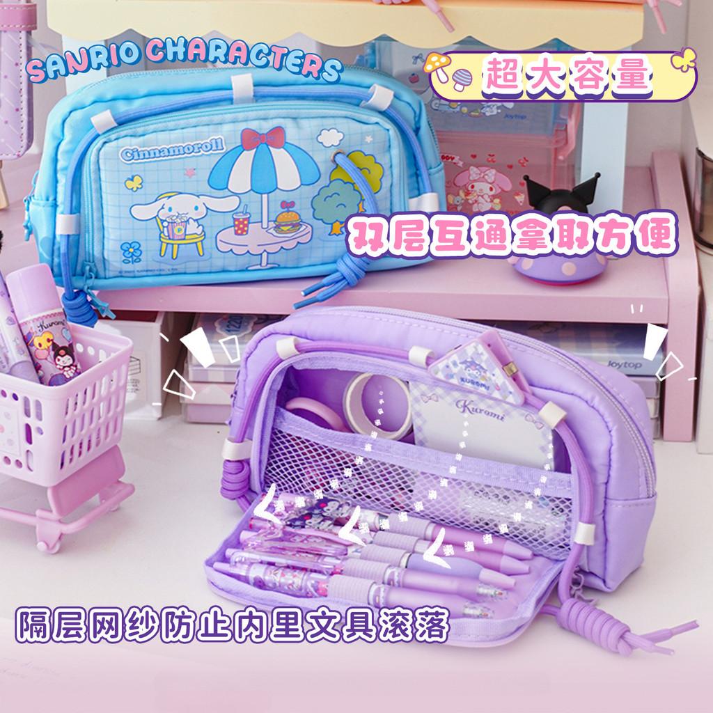 Sanrio High-value Pencil Bag Large-capacity Pencil Case Stationery Bag Student New Cartoon Stationery Storage Bag