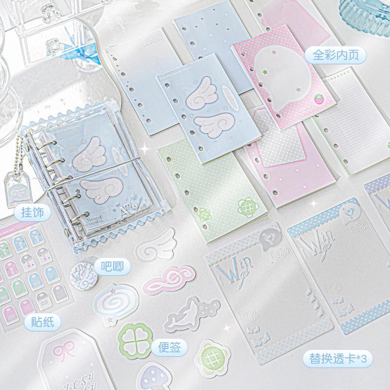 72 Sheets Candy Dress Up Pain Bag M5 Handbook ins Small Size Loose-leaf Book Student diy Mini Book