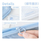 Planwith Flat-Lay "Pancake" Mesh Pencil Case