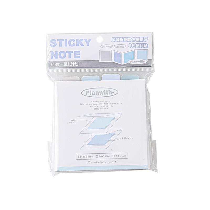 120 Sheets Stacked Organ-Style Post-It Notes Color Sticky Student Notes Memo Post-It Notes Tear-Off Postgraduate Postgraduate Postgra