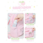 Tutu&Byebye Fuzz Berry Plush Backpack