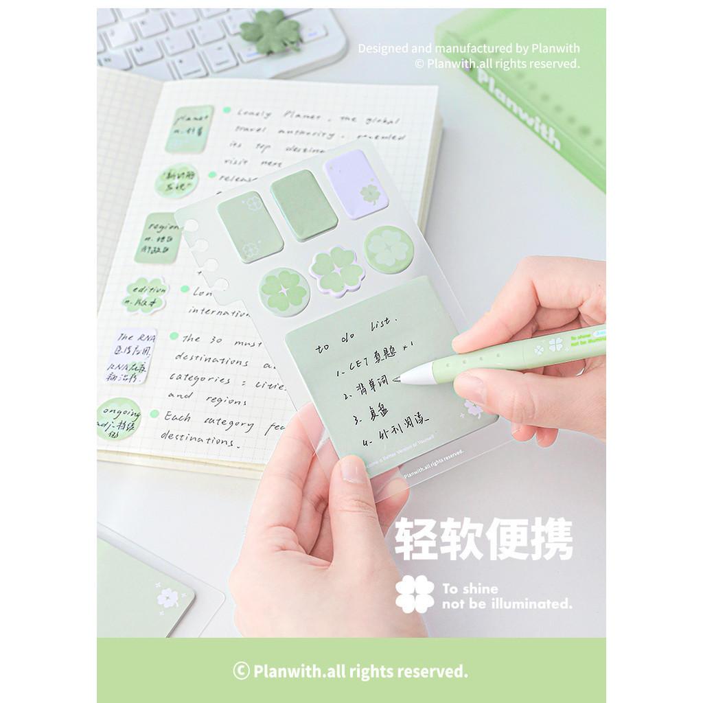 Can Hang Loose-Leaf Notes Key Mark Multi-Function Portable Note Mark Stickers Handbook Base Learning Reading Message Notes