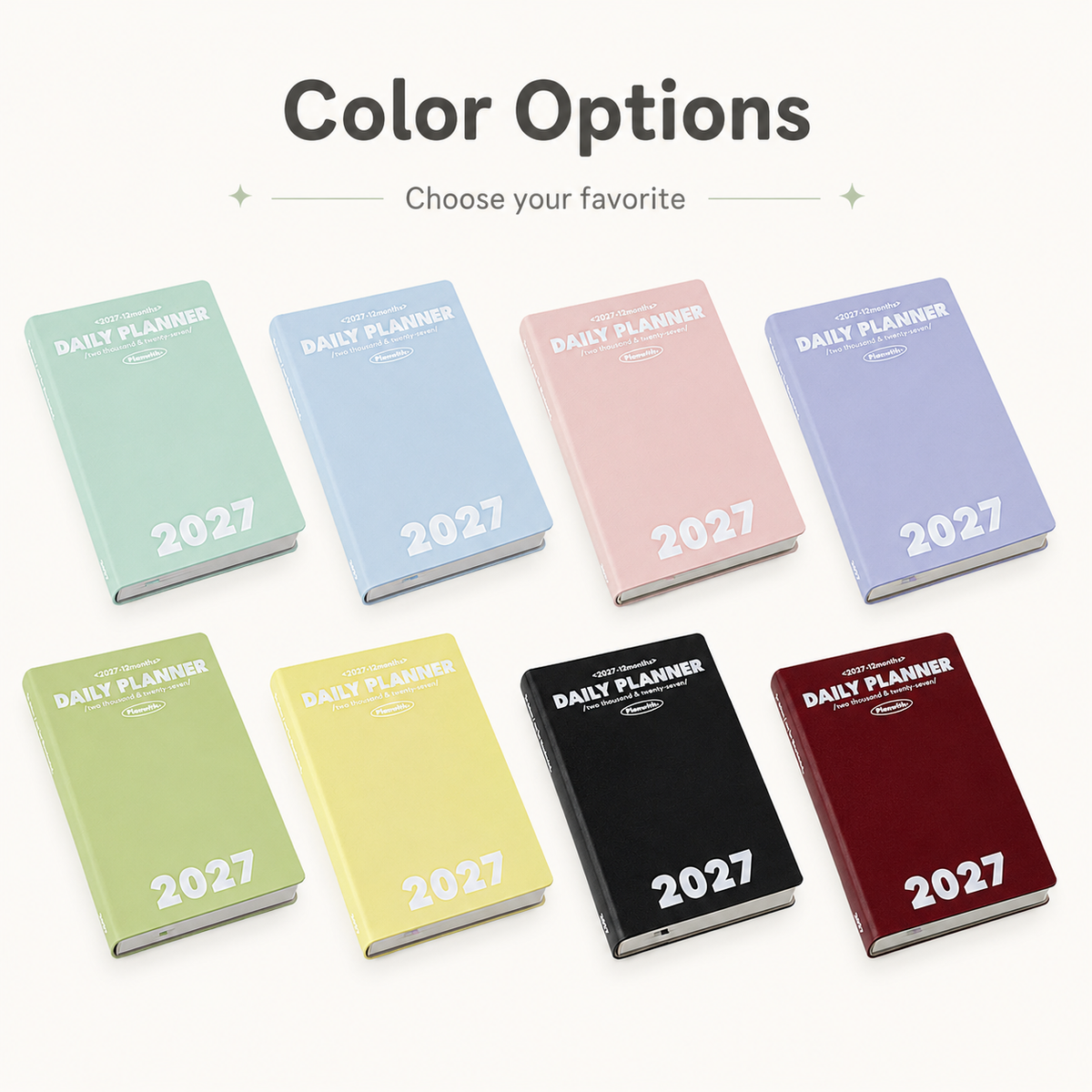 Planwith 2027 Daily Planner – Hourly or 2 Days per Page