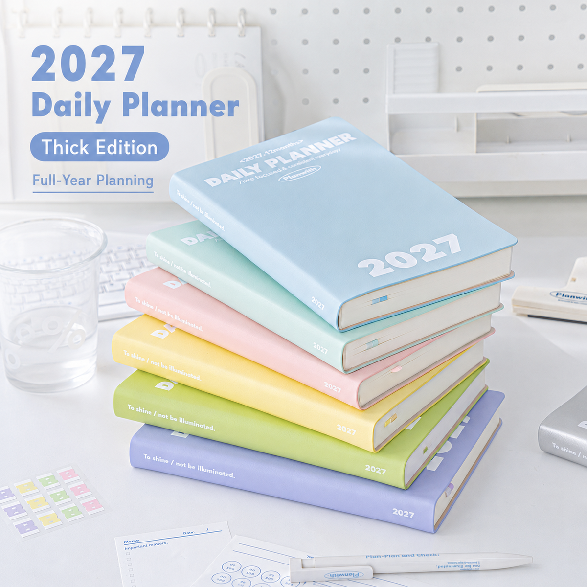 Planwith 2027 Daily Planner – Hourly or 2 Days per Page
