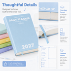 Planwith 2027 Daily Planner – Hourly or 2 Days per Page