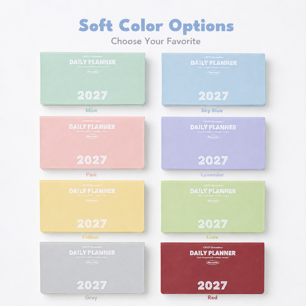Planwith 2027 Weekly Planner – 4 Layouts 53 Weeks