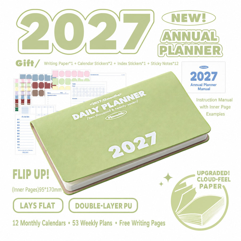 Planwith 2027 Weekly Planner – 4 Layouts 53 Weeks