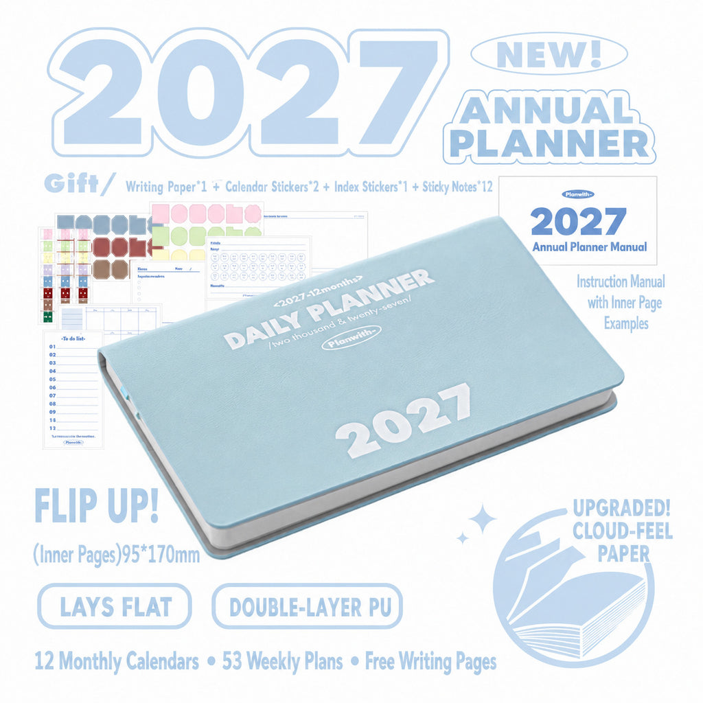 Planwith 2027 Weekly Planner – 4 Layouts 53 Weeks