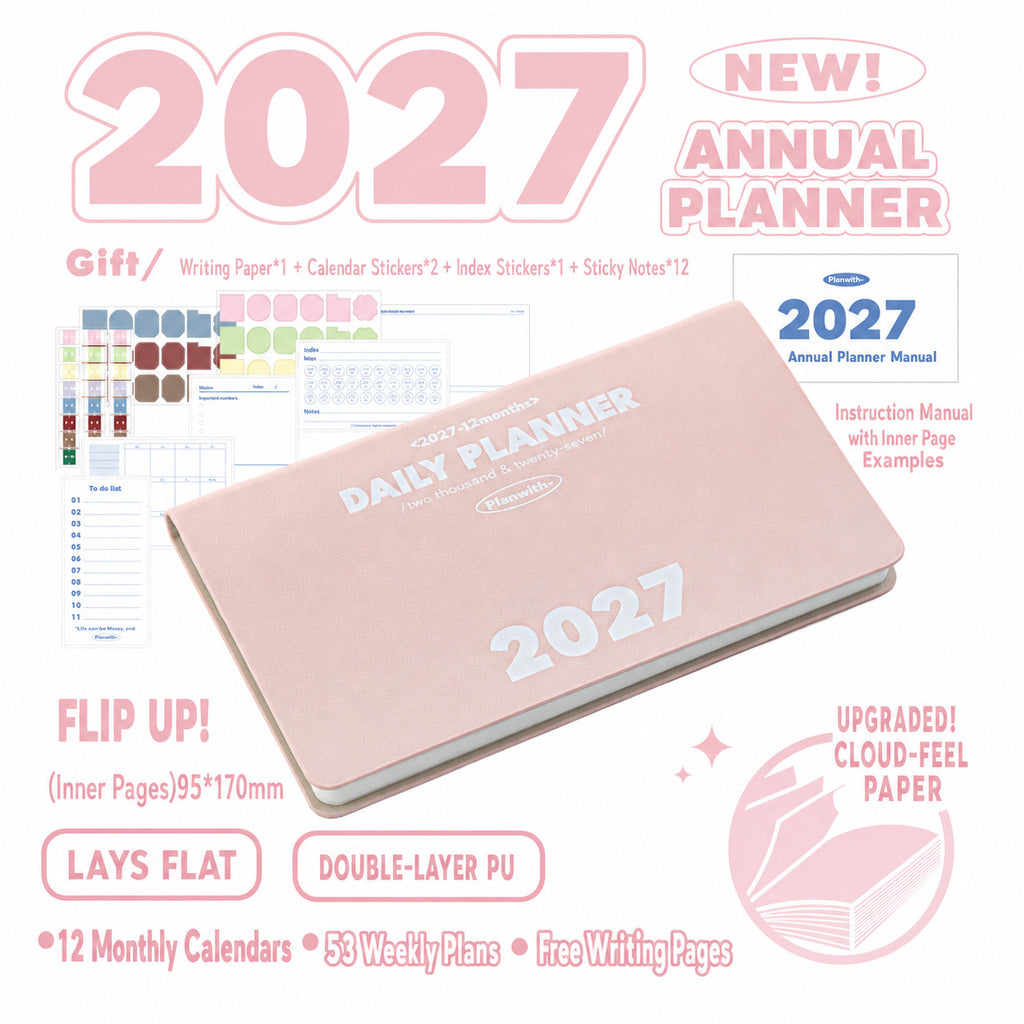 Planwith 2027 Weekly Planner – 4 Layouts 53 Weeks
