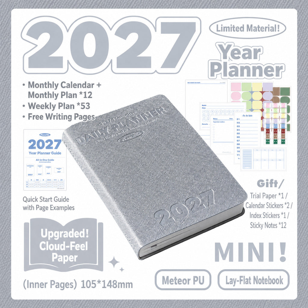 Planwith 2027 Weekly Planner – 4 Layouts 53 Weeks