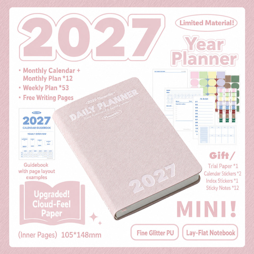 Planwith 2027 Weekly Planner – 4 Layouts 53 Weeks