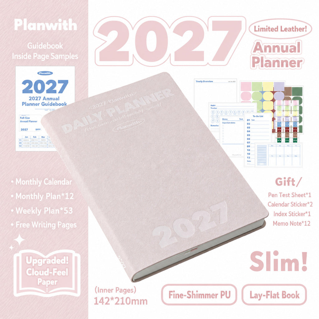Planwith 2027 Weekly Planner – 4 Layouts 53 Weeks