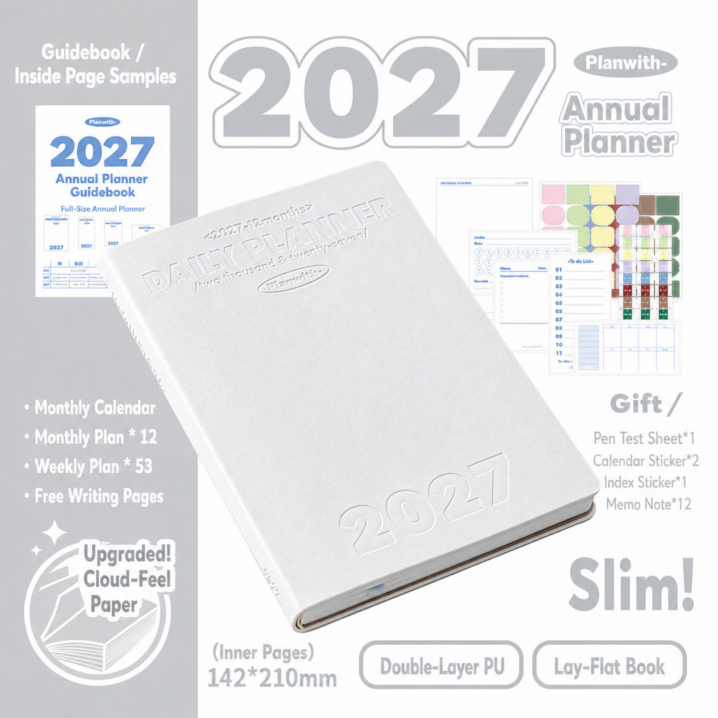 Planwith 2027 Weekly Planner – 4 Layouts 53 Weeks