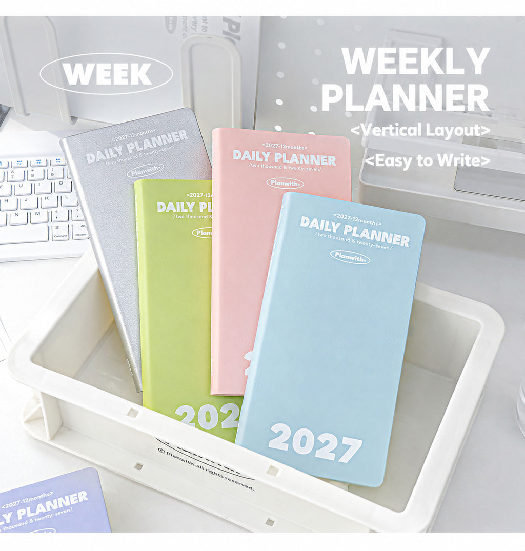 Planwith 2027 Weekly Planner – 4 Layouts 53 Weeks