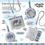 OOPSDAY Plaid Portable Card Holder