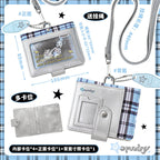 OOPSDAY Plaid Portable Card Holder