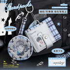 OOPSDAY Plaid Portable Card Holder