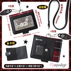 OOPSDAY Plaid Portable Card Holder