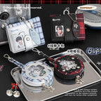 OOPSDAY Plaid Portable Card Holder